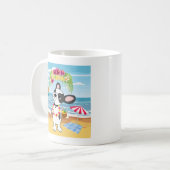 Aloha Hawaiian Puppy Mok (Voorkant links)