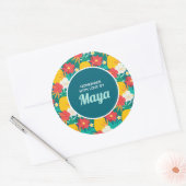 Aloha Hawaiian Ronde Sticker (Envelop)