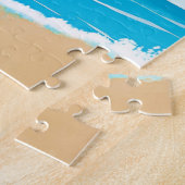 Aloha Hawaiian Santa Beach Kinder Kerstmis Legpuzzel (Zijkant)