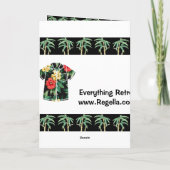 ALOHA HAWAIIAN SHIRT WENSKAART 1 KAART (Achterkant)