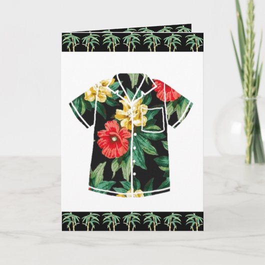 ALOHA HAWAIIAN SHIRT WENSKAART 1 KAART (Voorkant)