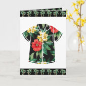 ALOHA HAWAIIAN SHIRT WENSKAART 1 KAART (Gele Bloem)