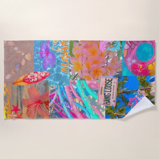 Aloha Hawaiian Strandlaken (Voorkant)