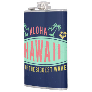 Aloha Hawaiian Surfer aangepaste monogram-kolven Heupfles