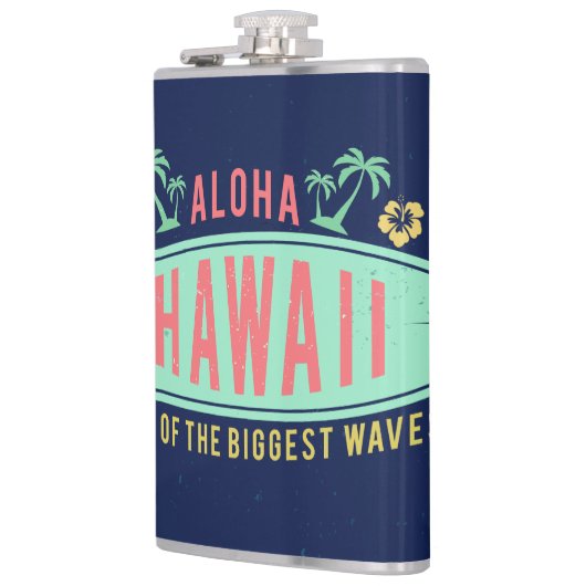 Aloha Hawaiian Surfer aangepaste monogram-kolven Heupfles (Links)