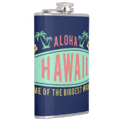 Aloha Hawaiian Surfer aangepaste monogram-kolven Heupfles (Rechts)