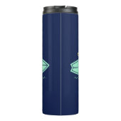 Aloha Hawaiian Surfer, aangepaste naam tumbler Thermosbeker (Achterkant)