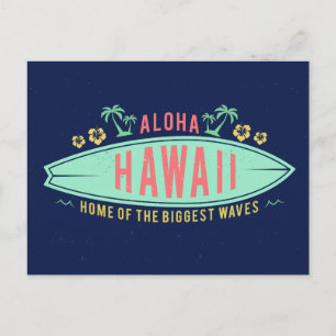 Aloha Hawaiian Surfer briefkaart