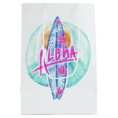 Aloha Hawaiian Surfer-cadeazak Medium Cadeauzakje (Achterkant)