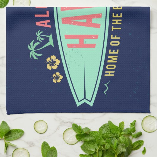 Aloha Hawaiian Surfer handdoek (Gevouwen)