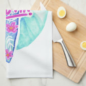 Aloha Hawaiian Surfer keukenhanddoek (Quarter Fold)