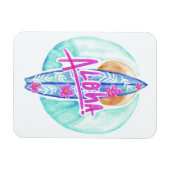 Aloha Hawaiian Surfer magnet Magneet (Horizontaal)