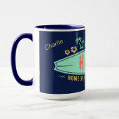 Aloha Hawaiian Surfer, mokken op aangepaste naam (Links)