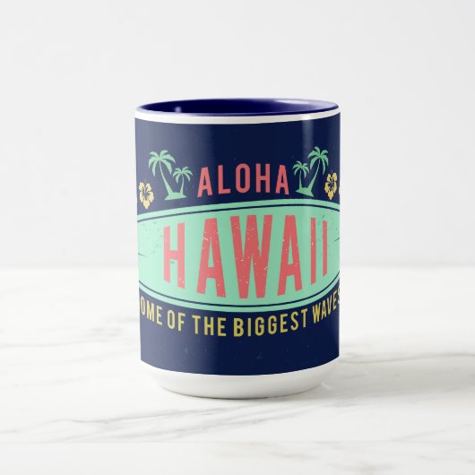Aloha Hawaiian Surfer, mokken op aangepaste naam (Midden)