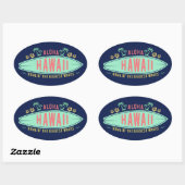 Aloha Hawaiian Surfer stickers (Vel)