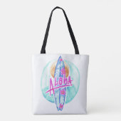 Aloha Hawaiian Surfer zakken Tote Bag (Achterkant)