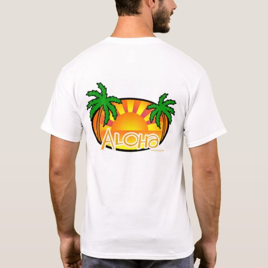 "Aloha" Hawaiian T-Shirt (Achterkant)