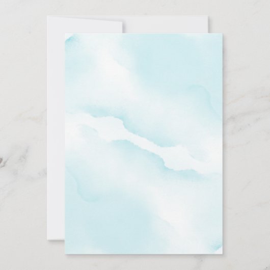 Aloha Hawaiian Tropical Boy Baby shower Kaart (Achterkant)