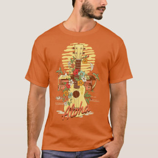 Aloha Hawaiian Tropical Hut Tiki Bar T-shirt