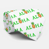 ALOHA Hawaiian Tropical Island Pineapple Print Stropdas (Opgerold)