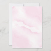 Aloha Hawaiian Tropisch Roze Baby shower Kaart (Achterkant)