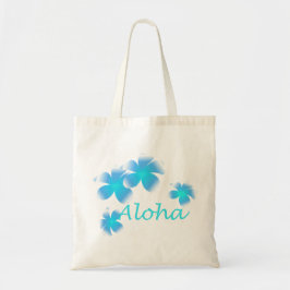 Aloha Hawaiian Tropische Flower Aqua Canvas tas
