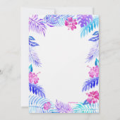 Aloha Hawaiian Uitnodiging (Achterkant)