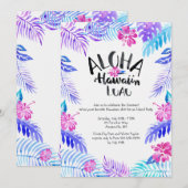 Aloha Hawaiian Uitnodiging (Voorkant / Achterkant)