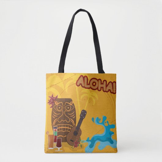 Aloha Hawaiian Vacation Canvas tas (Voorkant)