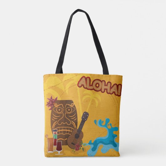 Aloha Hawaiian Vacation Canvas tas (Achterkant)