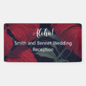 Aloha Hawaiian Wedding Red Hibiscus Spandoek (Horizontaal)