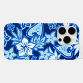 Aloha Heart Hawaiian Hibiscus Tropical Blue Case-Mate iPhone Case (Achterkant (horizontaal))