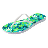 Aloha Heart Hawaiian Hibiscus Tropical Teenslippers (Schuin)