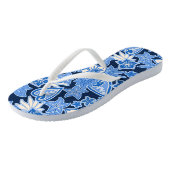 Aloha Heart Hawaiian Hibiscus Tropical Teenslippers (Schuin)