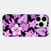 Aloha Heart Hawaiian Hibiscus Tropical Violet Case-Mate iPhone Case (Achterkant (horizontaal))