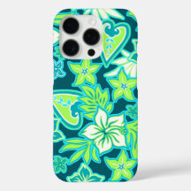 Aloha Heart Hawaiian Hibiscus Tropisch Blauwgroen