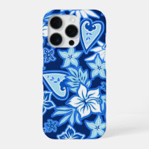 Aloha Heart Hawaiianische Hibiscus Tropisch Blauw
