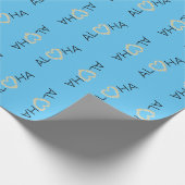 Aloha Heart Plumeria Cadeaupapier (Hoek)