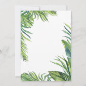 Aloha Het is een verjaardagsfeestje van Luau Girl Kaart (Achterkant)