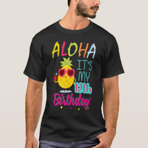 Aloha Het is mijn 12e verjaardag op 12 jaar Hawaii T-shirt