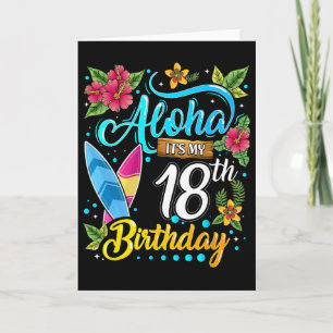 Aloha Het Is Mijn 18e Verjaardag Surfen Hawaï Stra Kaart