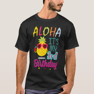 Aloha Het is mijn 3e verjaardag Hawaiian 3 jaar la T-shirt