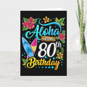 Aloha Het Is Mijn 80e Verjaardag Surfen Hawaï Stra Kaart