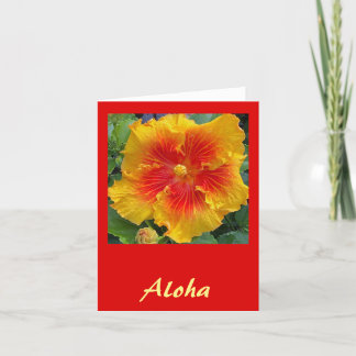 Aloha Hibiscus Bedankkaart