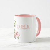 Aloha Hibiscus Bloem Ananas Mok (Voorkant rechts)