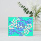 Aloha hibiscus briefkaart (Staand voorkant)
