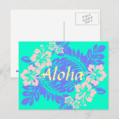 Aloha hibiscus briefkaart (Voorkant / Achterkant)