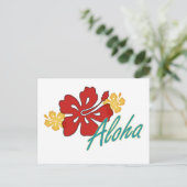 Aloha Hibiscus Briefkaart (Staand voorkant)