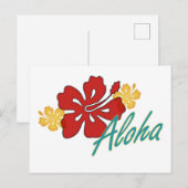Aloha Hibiscus Briefkaart (Voorkant / Achterkant)