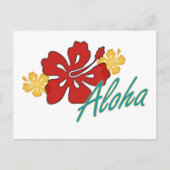 Aloha Hibiscus Briefkaart (Voorkant)
